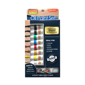 Paint Set Oil colour Pkt 8/T-9ml