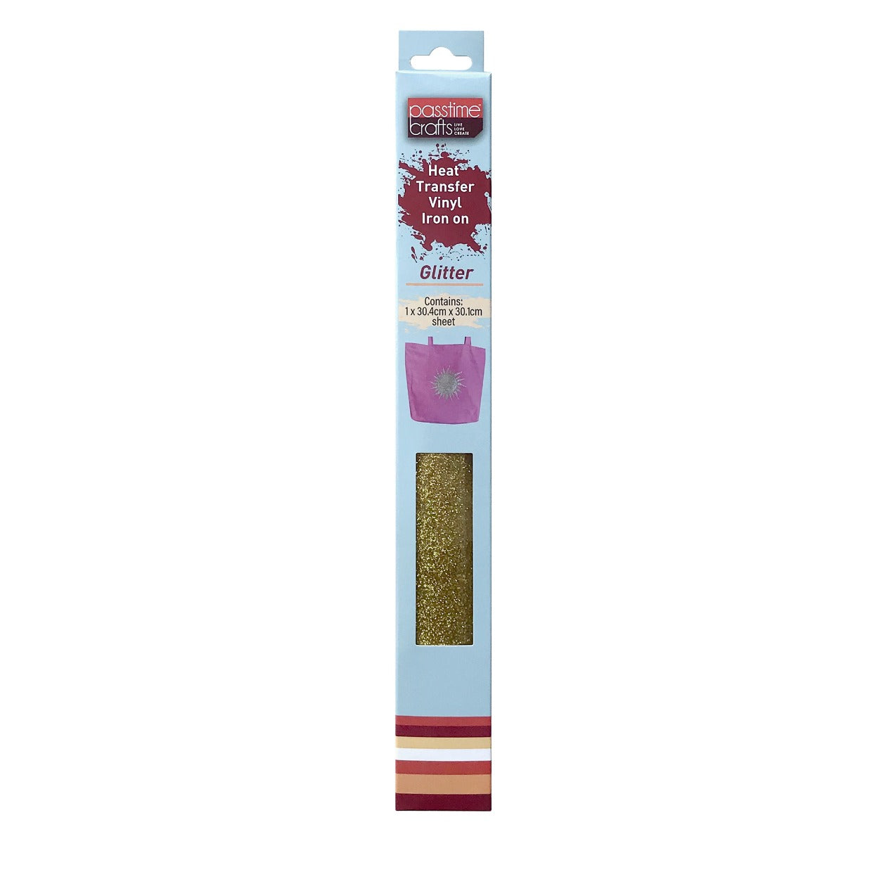 Heat Transfer Vinyl/Gold Glitter