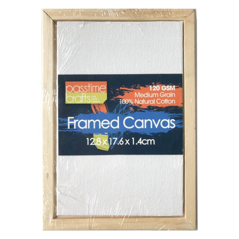Canvas W/Pic Frame 12.7x17.8cm-P