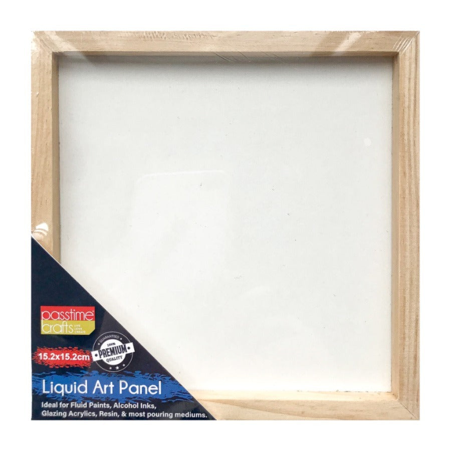 Liquid Art Panel Framed/15x15cm-P-R