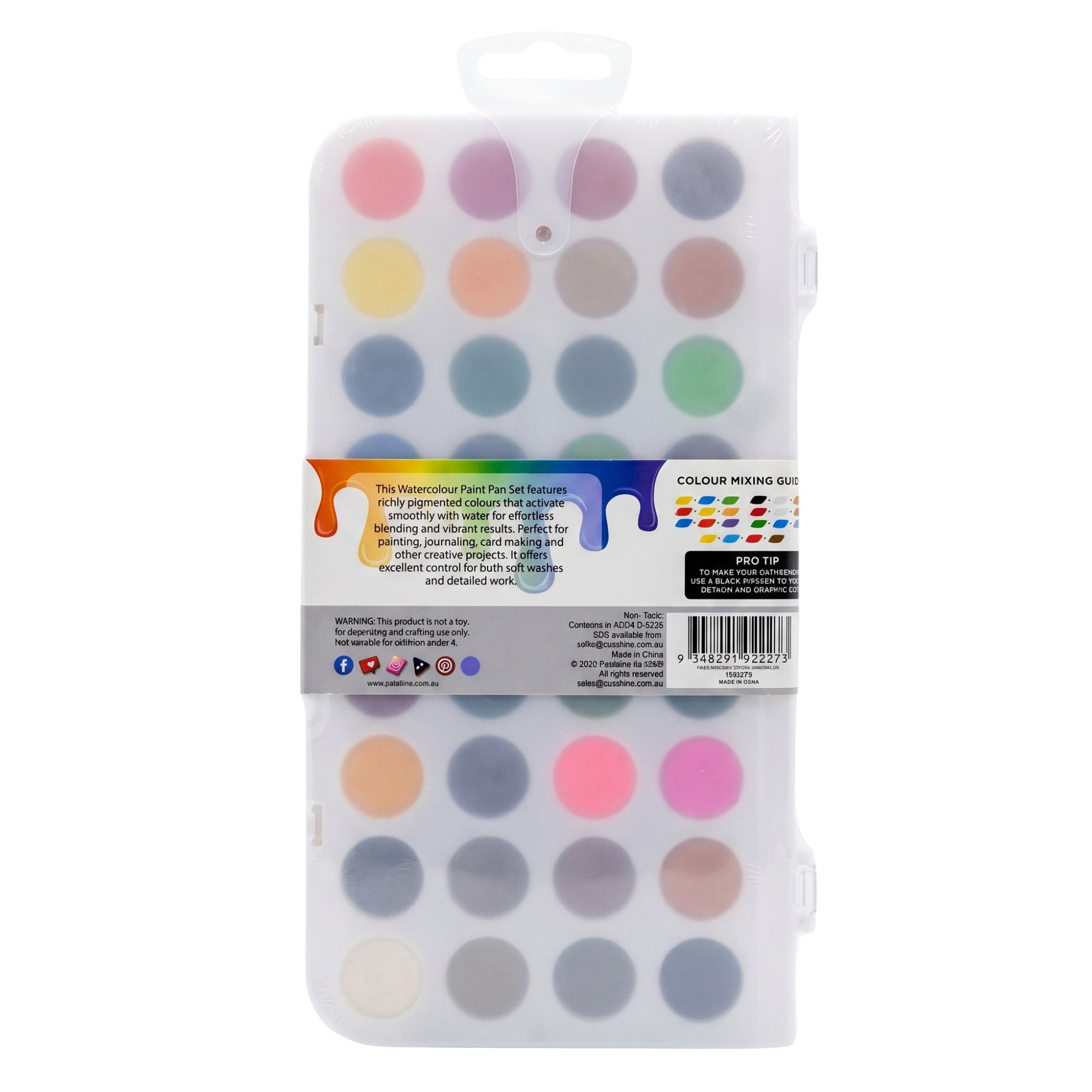 Matte Watercolour Paint Palette