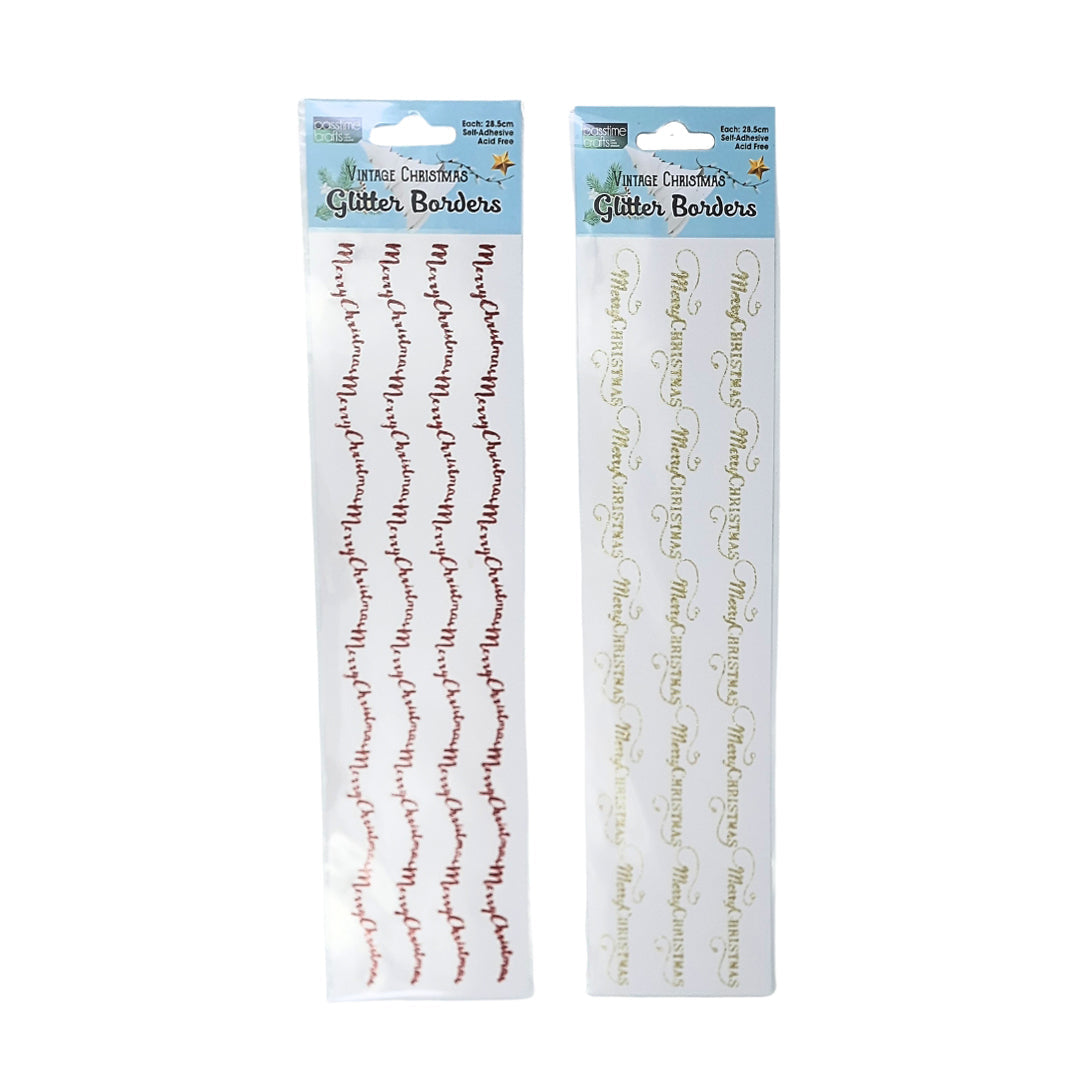 Xmas Border Embllishnt 2-Ast 28.5cm