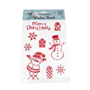 Xmas Stencil Snw/Spry S1 18x26cm