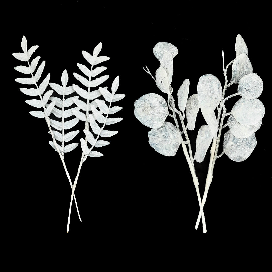 Xmas Picks White/Gltr Pkt 2/2-Ast