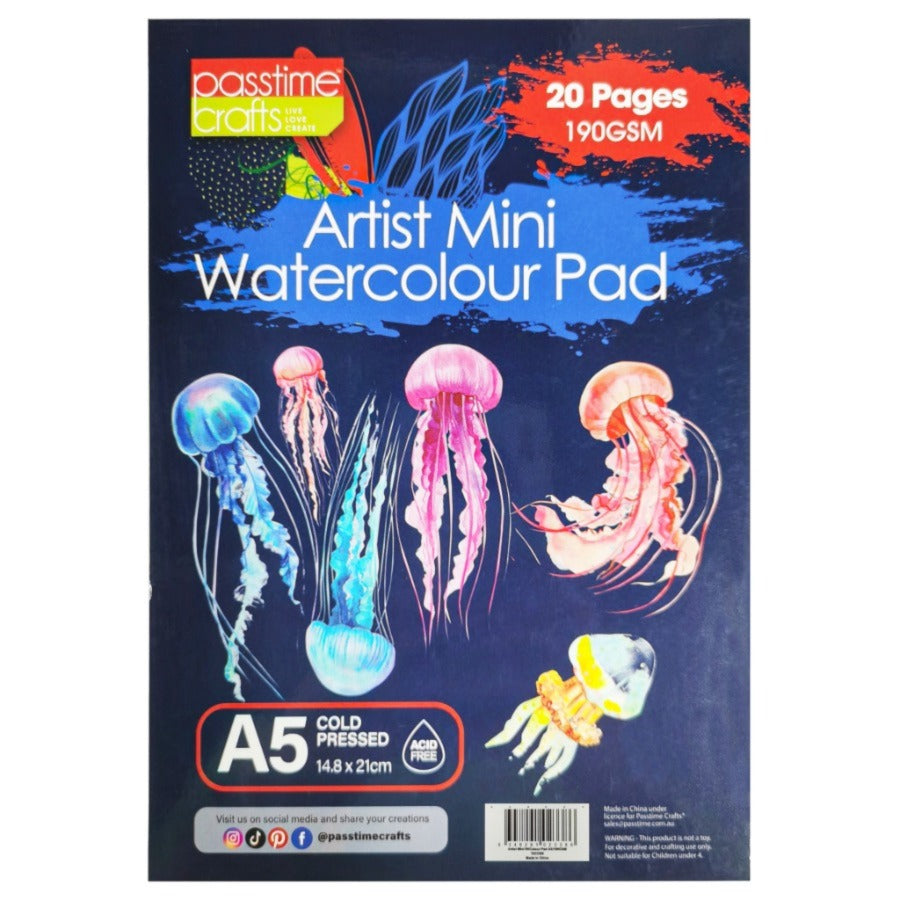 Artist Mini W/Colour Pad A5/190GSM