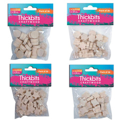Craftwood Thickbits 4-Ast 36 Pcs-R