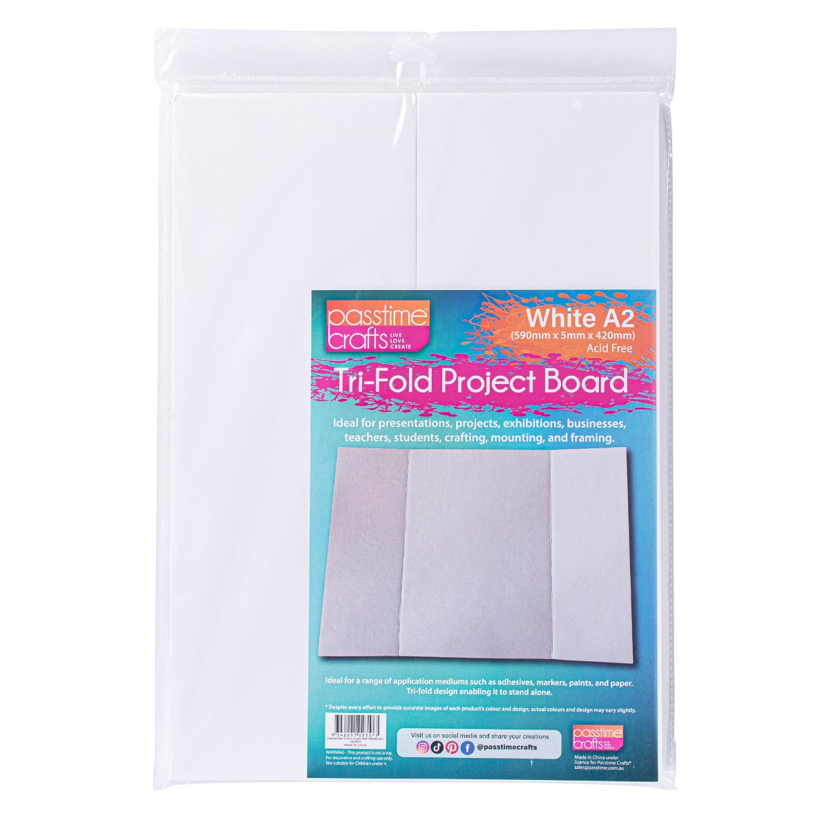Presentation Foam Board Wht 590x420mm-P