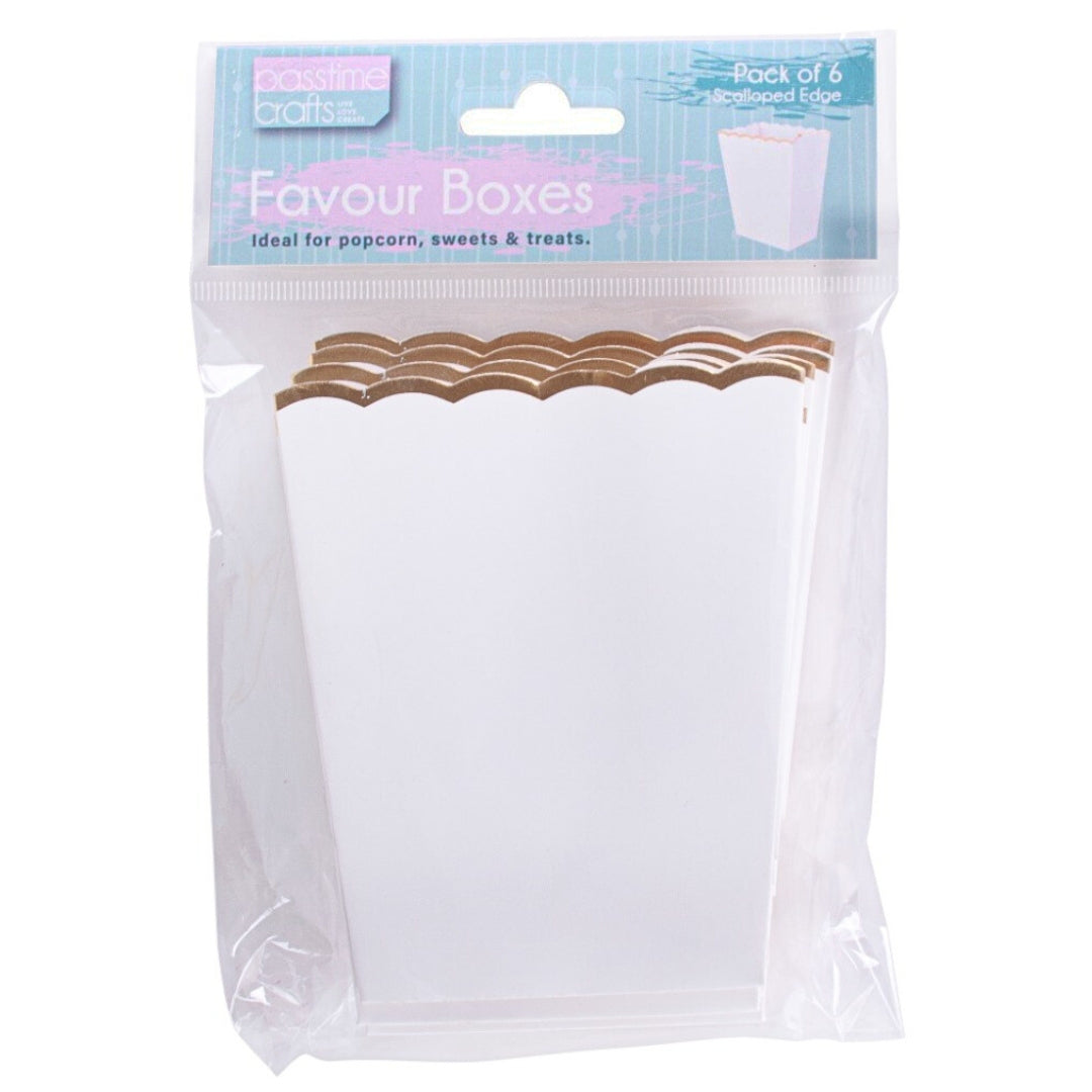 Treat Boxes Mini Favour 11x9.5cm Pkt 6-P