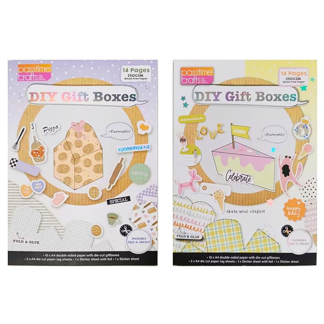 Gift Box Sticker A4 DIY Pad 3-Ast 12 Lf