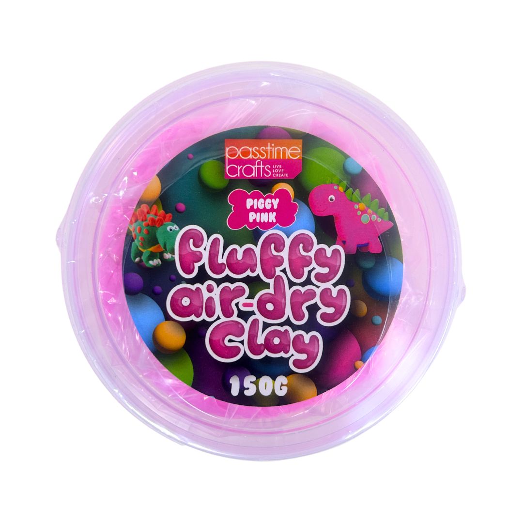 Fluffy Air-Dry Clay Tub 150g/Pink