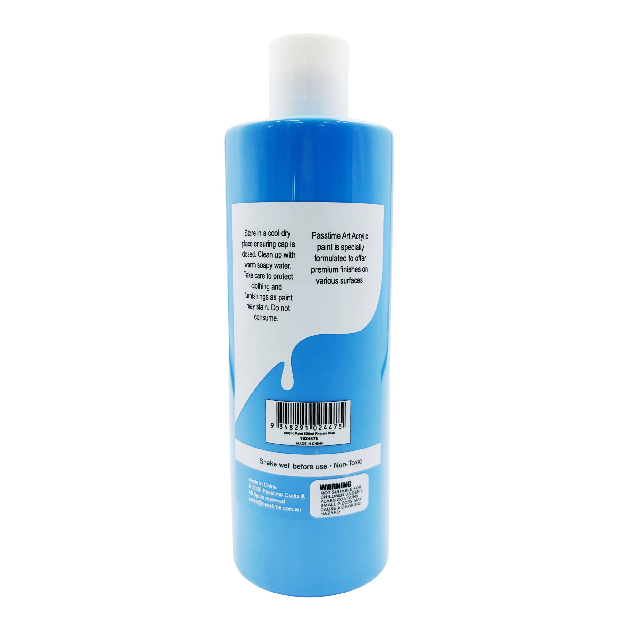 Acrylic Paint 500ml - Phthalo Blue