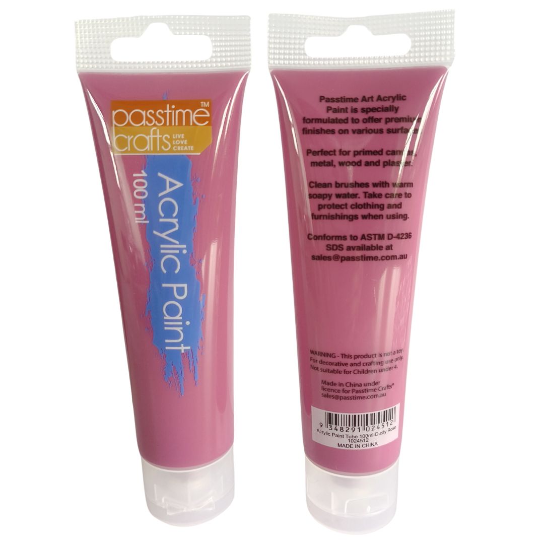 Acrylic Paint Tube 100ml-Dusty Rose