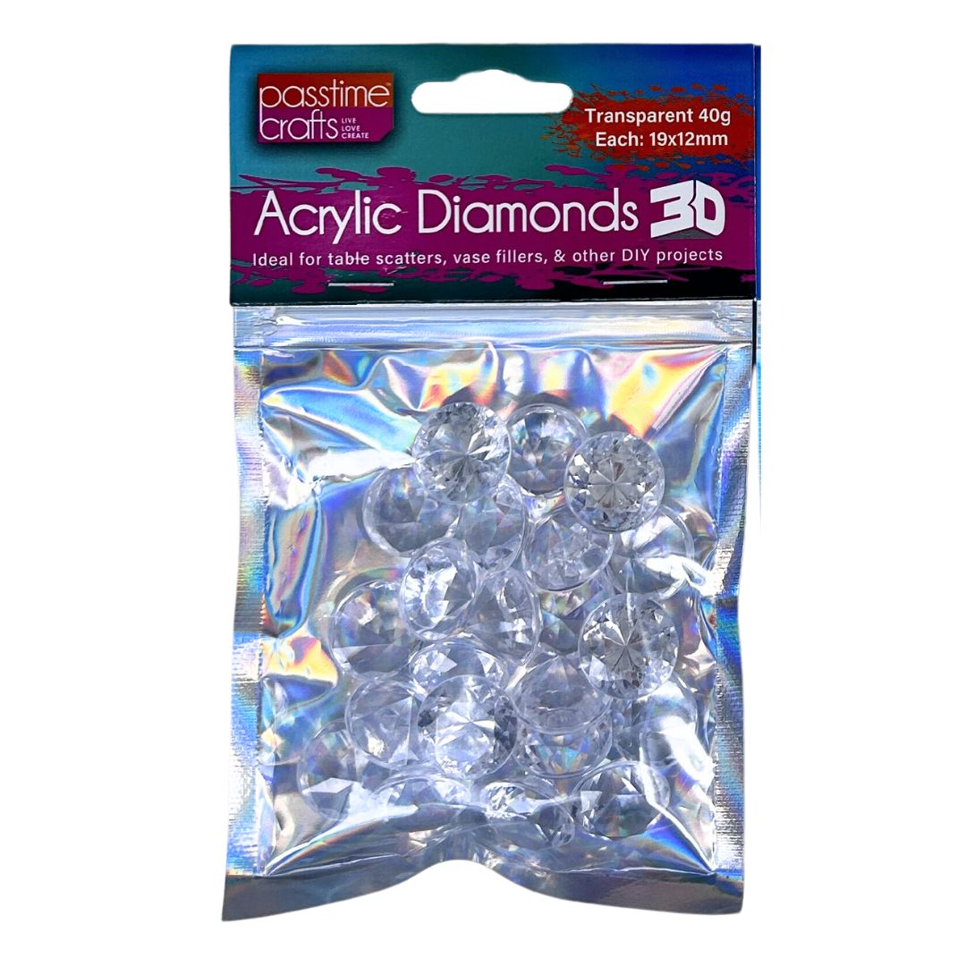 Craft Diamonds Loose Lrg/3D 40g