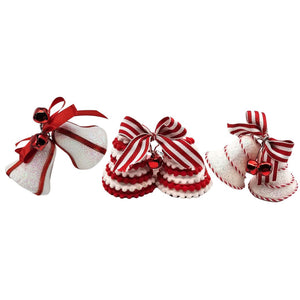 Xmas Bells Candy/Duo 3-Ast 10cm