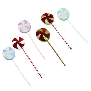 Xmas Candy/P/Mint Picks 6-Ast 66cm