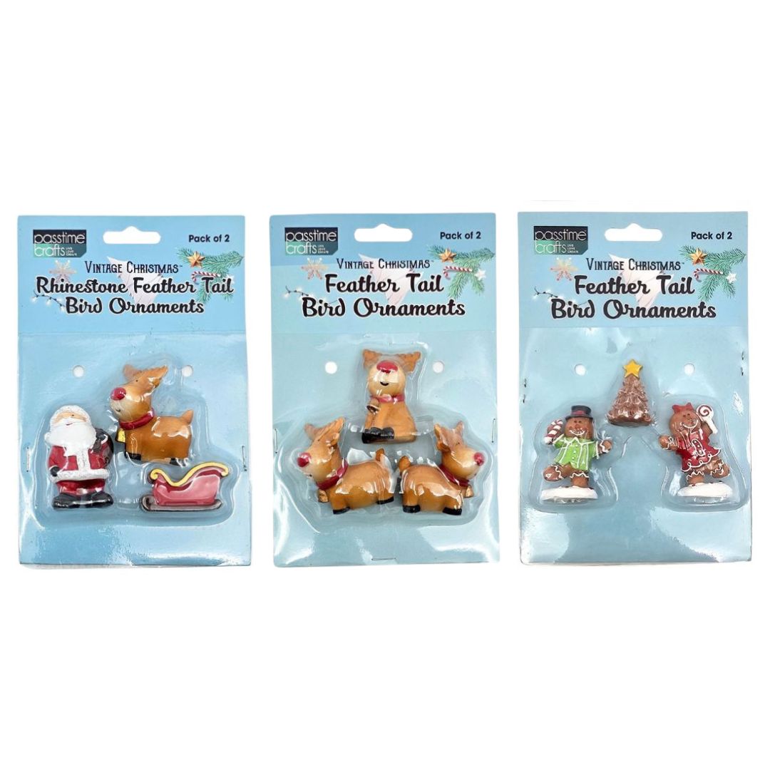 Xmas Table Minis Deco Poly Resin 3-Ast