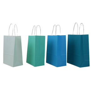Kraft Colour Bag MD Pkt 4 16.5x22x8cm 120G