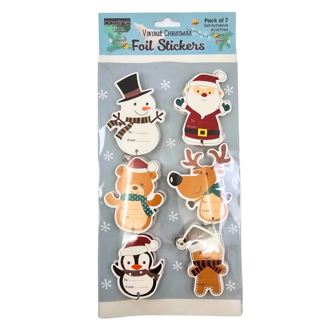 Xmas Gift Tag 3D-Pop S/Ahs Bell 2-Ast S/6