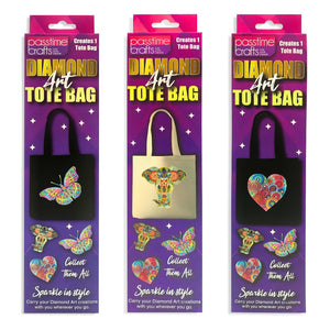 Diamond Art Tote Bag 29x10x34cm 3-Ast