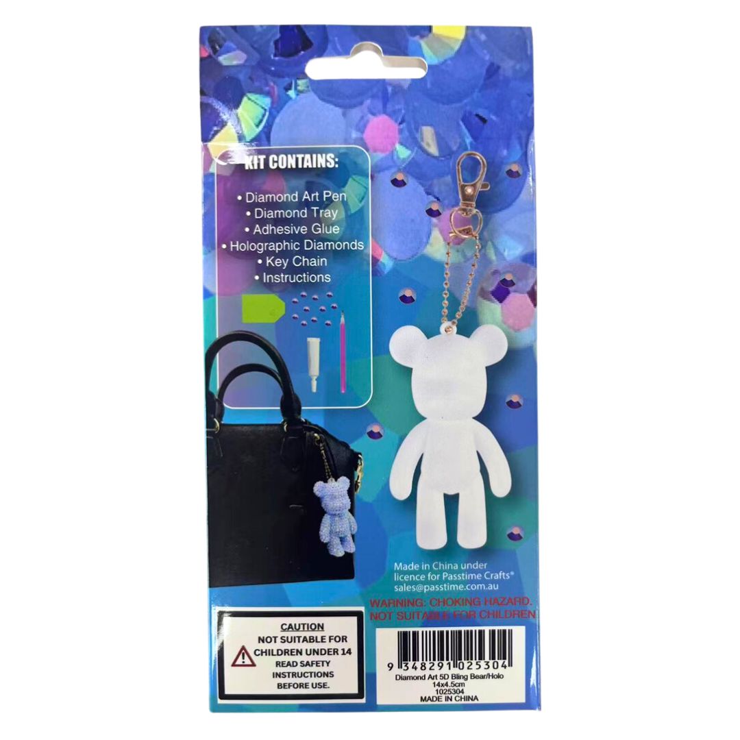 Diamond Art 5D Bling Bear/Holo 14x4.5cm
