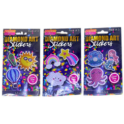 Diamond Art Stickers Trnsprnt 3-Ast S/3