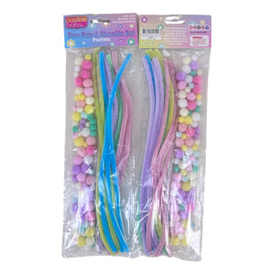 PomPom Chenille Multi Pastels Pkt 75