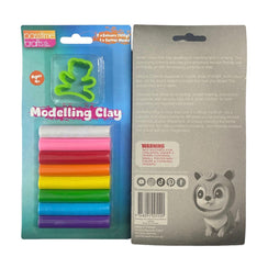 Modelling Clay 100g- 8 Colours W/Diecut