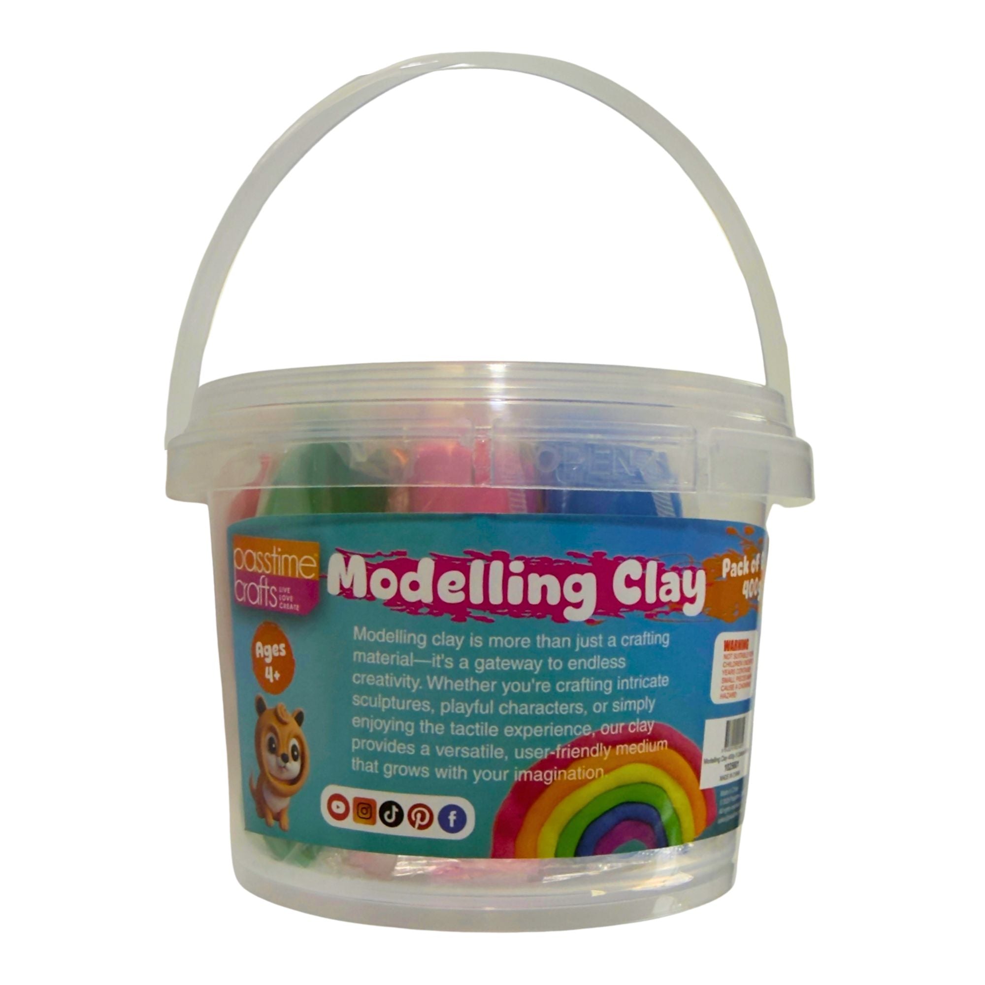 Modelling Clay Bucket 8 Piece