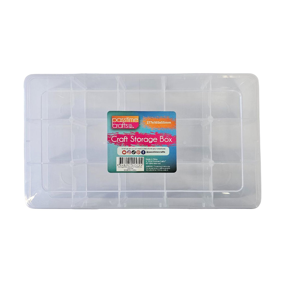 Storage Box Clr 277x165x55mm