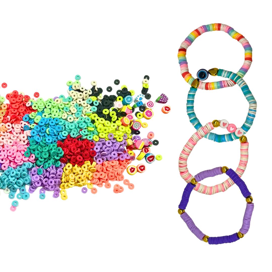 Beads Clay Flat MultiMix W/Case 150g