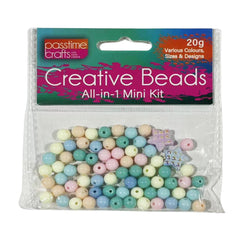 Beads Mini Jewlry Kits-Pastel 10g