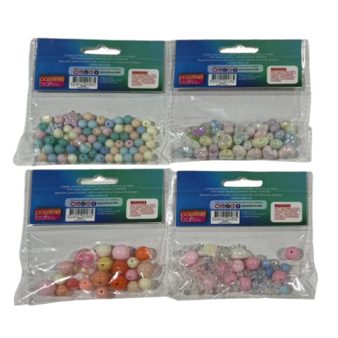 Beads Mini Jewlry Kits-Pastel 10g