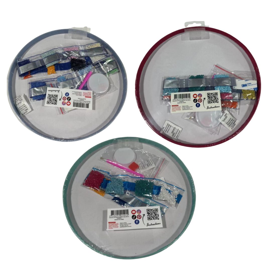 Diamond Art Round Wall Art 3-Ast 30cm2