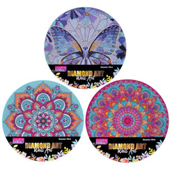 Diamond Art Round Wall Art 3-Ast 30cm2