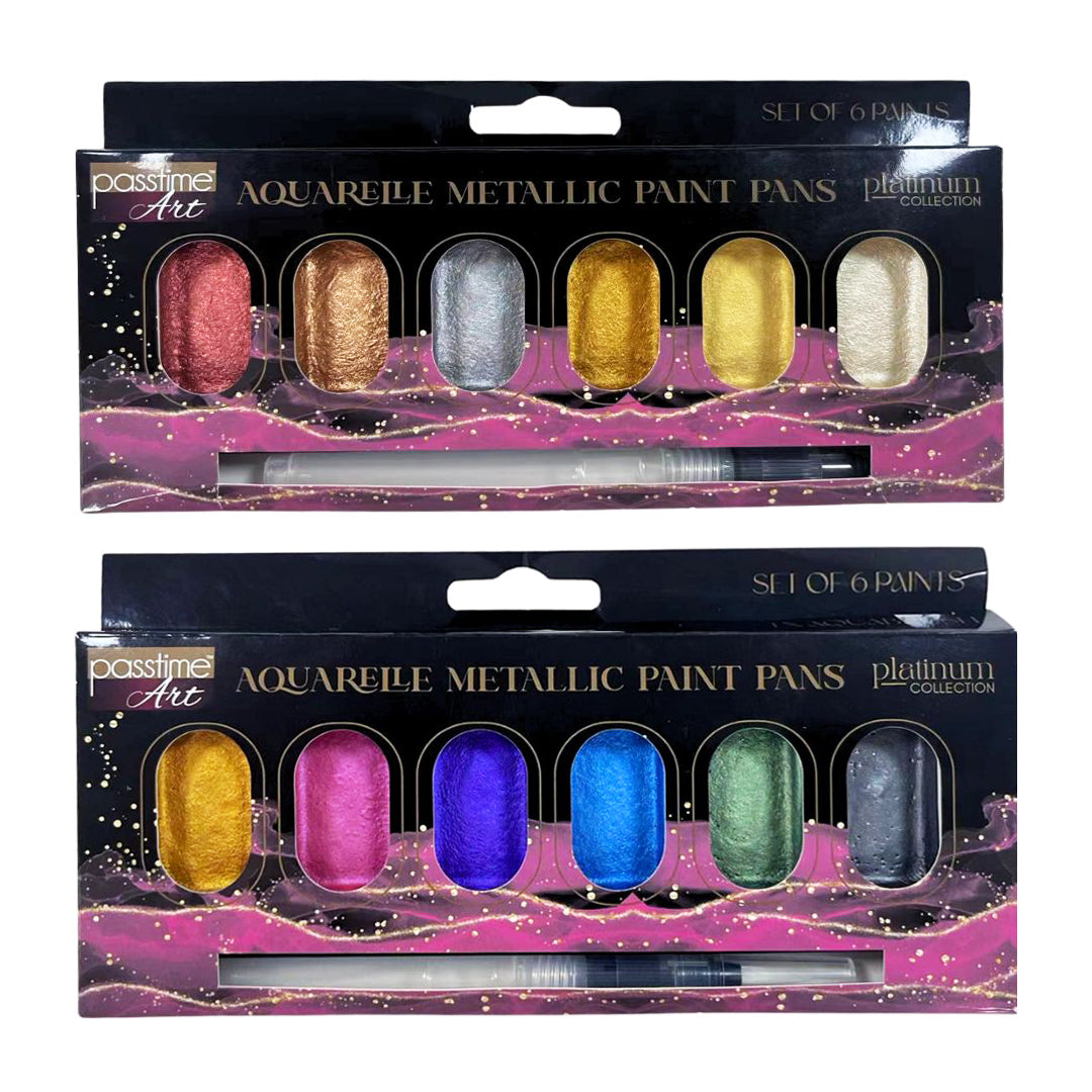 Platinum Art Aquarelles Metallic 2-Ast S/7