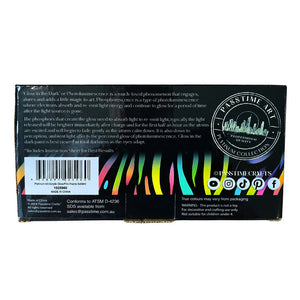 Platinum Art Acrylic Glow/Flro Paints 6x59ml