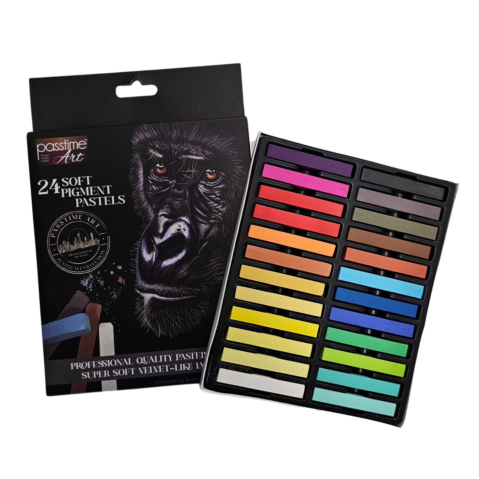 Platinum Art Soft Pigment Pastels S/24
