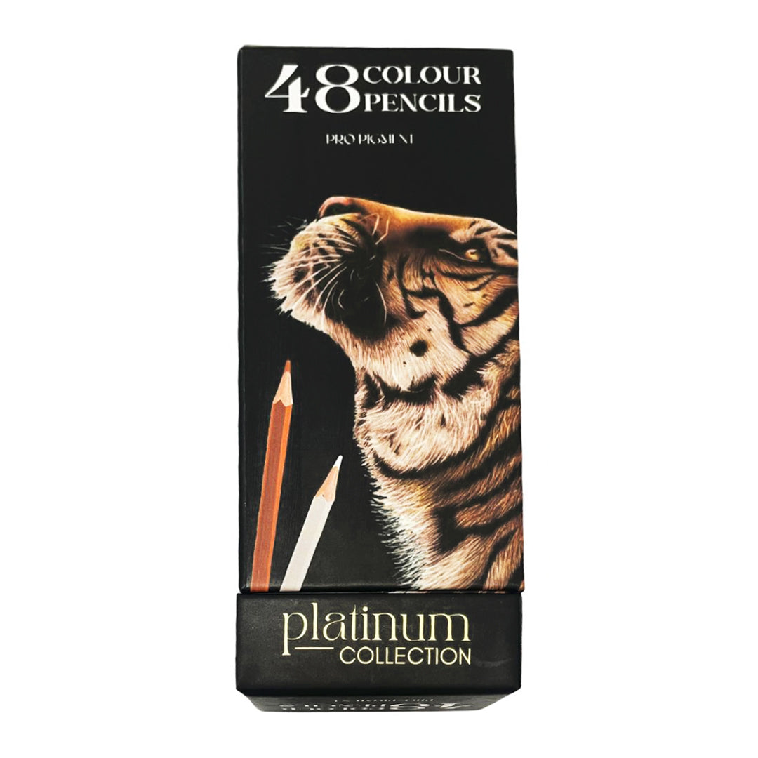 Platinum Art Colour Pencils W/Stand S/48