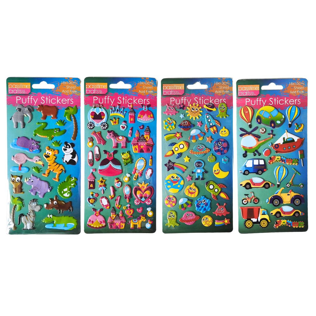 Stickers 3D Kids/Colour Variety 4-Ast