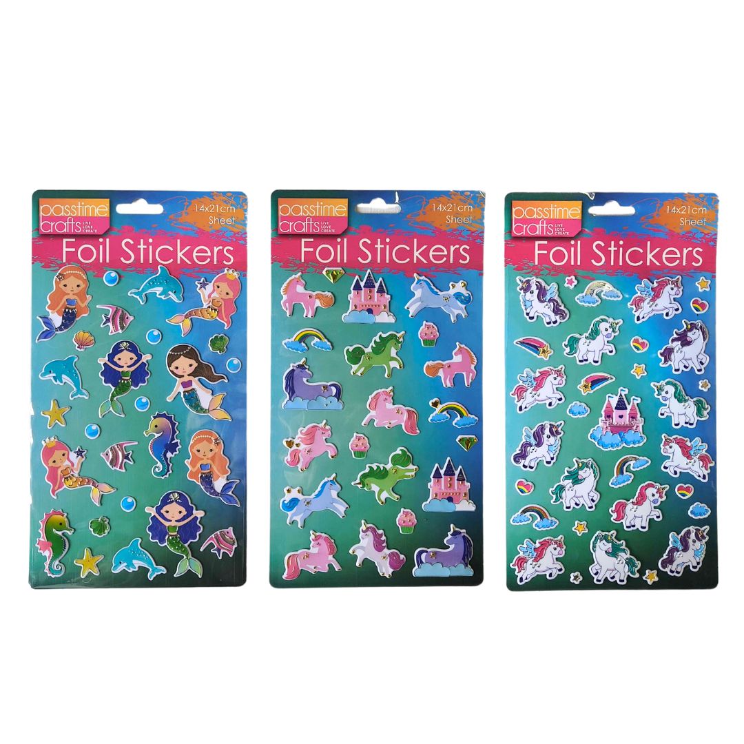 Stickers Foil Unic-Merm 3-Ast 14x21.5cm