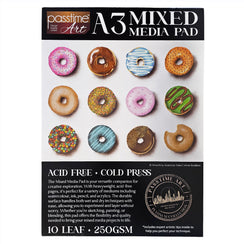 Platinum Mixed-Media Pad A3 250GSM 10lf