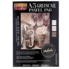 Platinum Pastel Pad A3 160GSM 12lf Greyscale