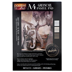 Platinum Pastel Pad A4 160GSM 12lf Greyscale