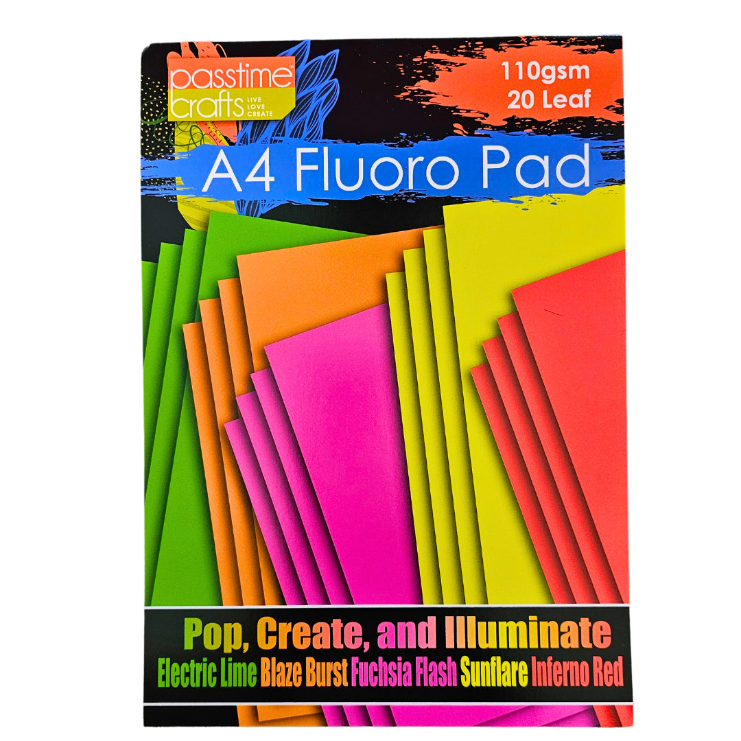 Premium Fluro Pad A4 110GSM 20lf