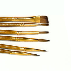 Platinum Taklon Brushes Delacroix S/10