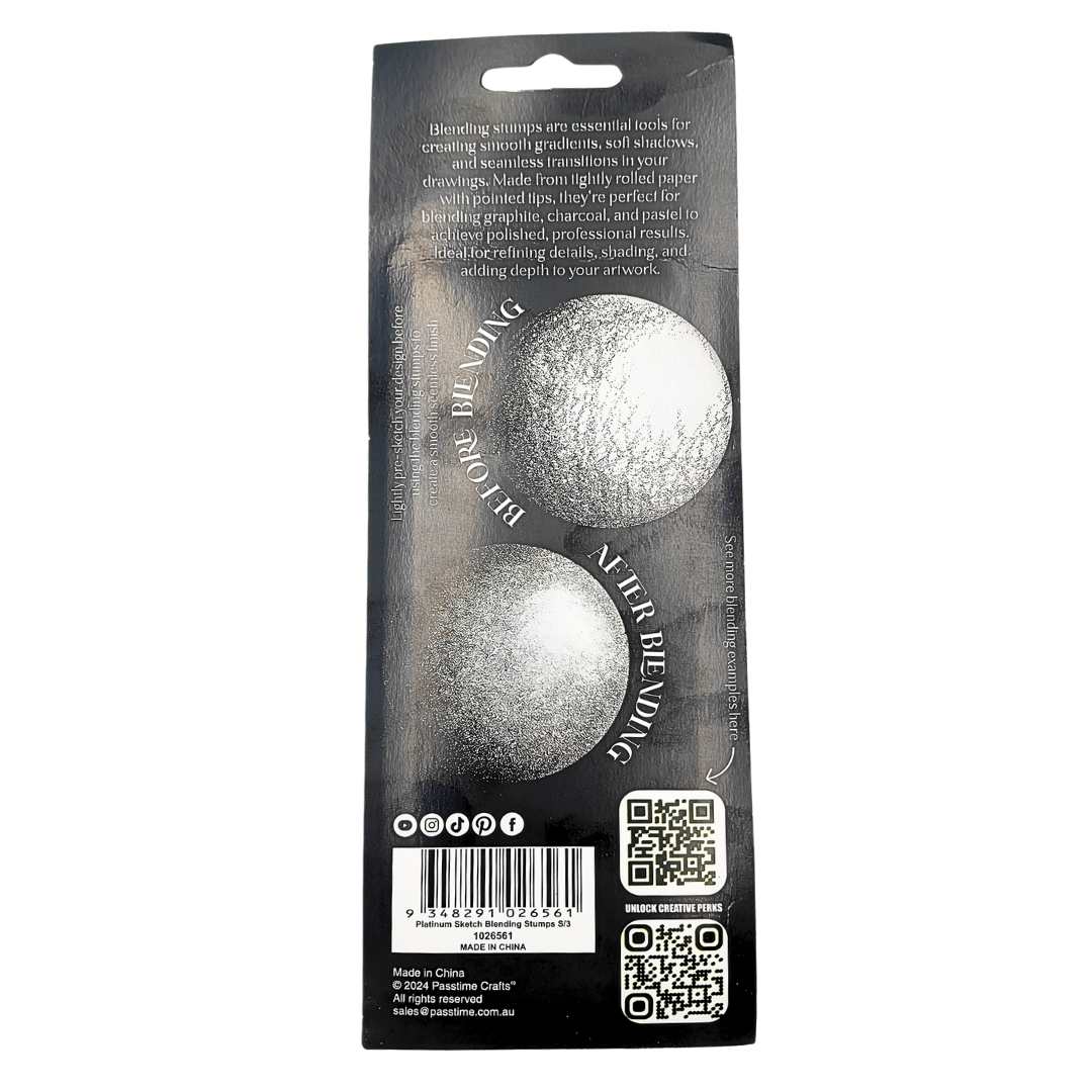 Platinum Sketch Blending Stumps S/3