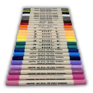 Platinum Dual-Tip Acrylic Pro Markers S/24