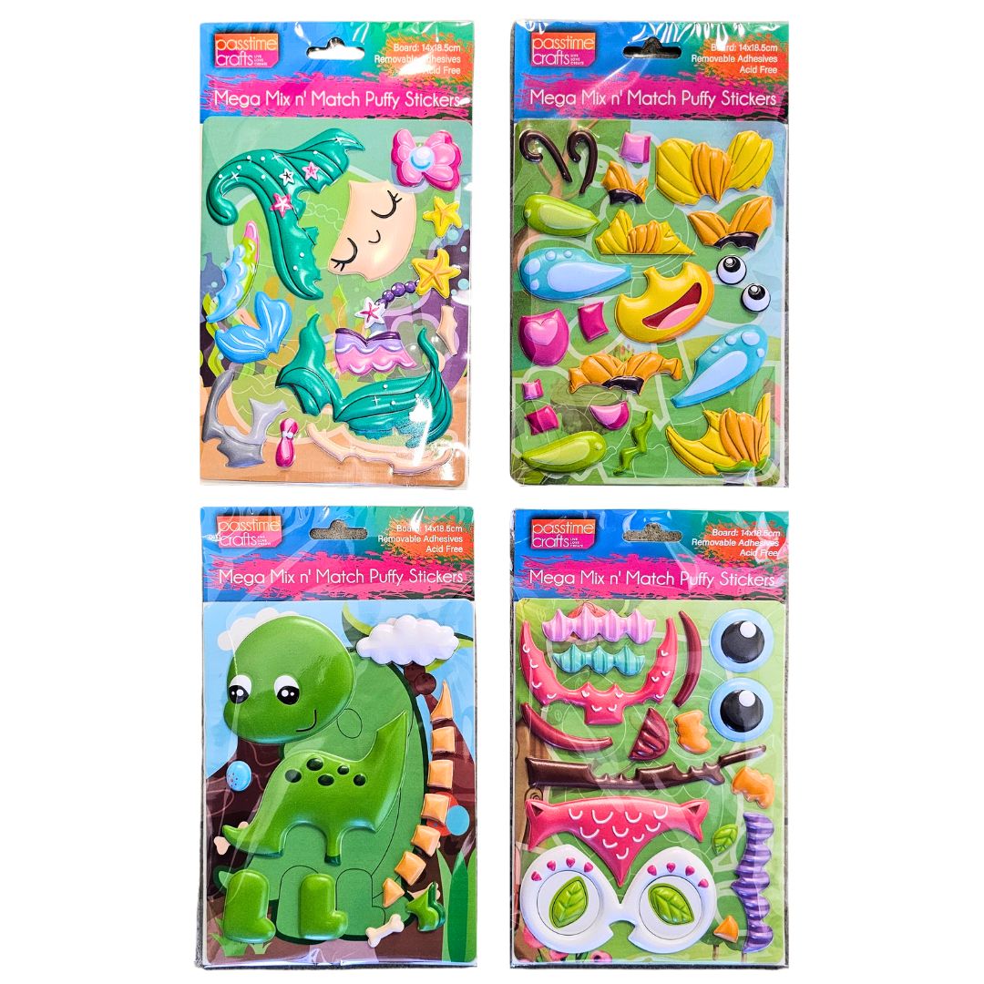 Mega Puffy Sticker MatchUp XL 4-Ast