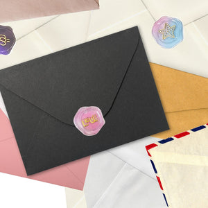 Envelope Seals Transparent 4-Ast Pkt 15