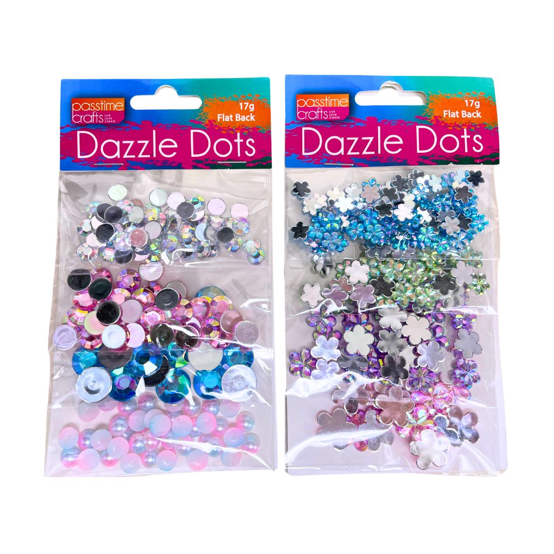 Dazzle Dots Multi Pearl/Gemstones 2-Ast